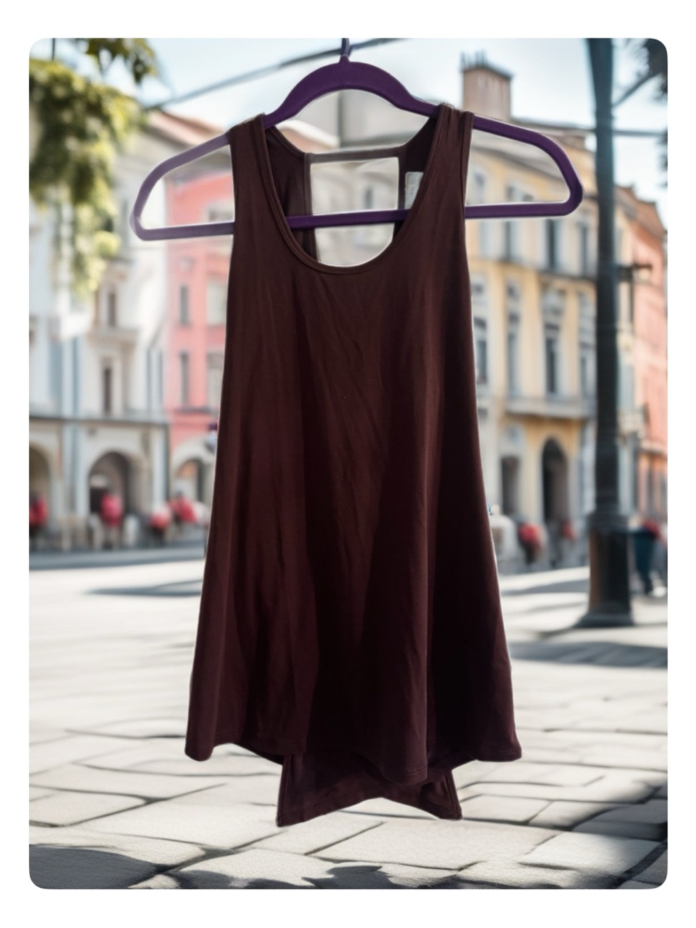 Women’s  Tank Top – Sleeveless Scoop Neck Maroon